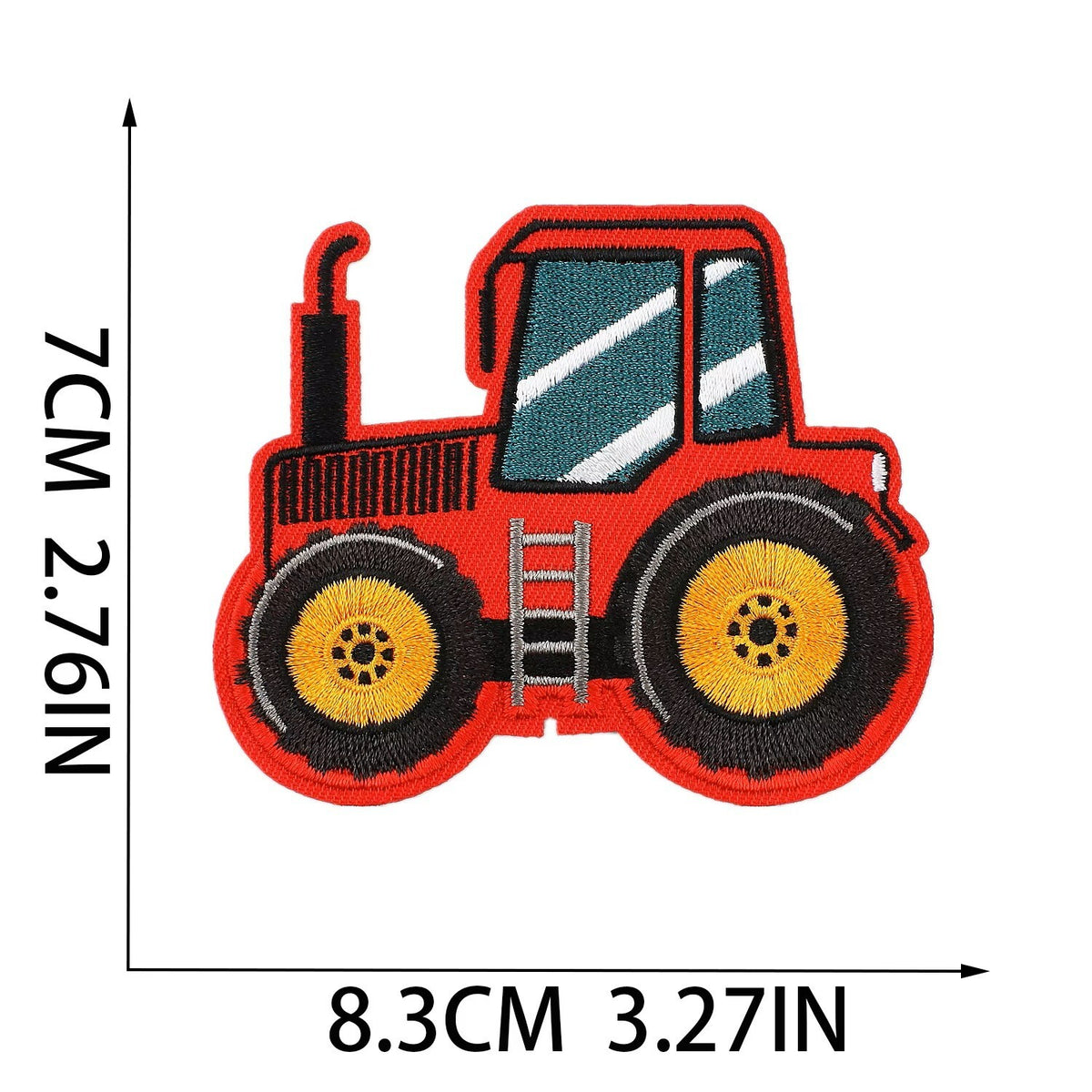 Vehicle Digger Crane Tractor Lorry Patches Iron on / Sew / Glue on Patch - 1