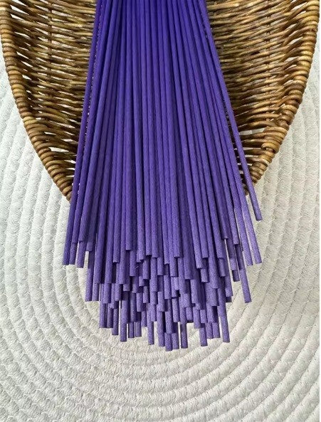 Reed Diffuser Replacement Fibre Sticks Natural for Diffuser Oil Aromatherapy - Purple