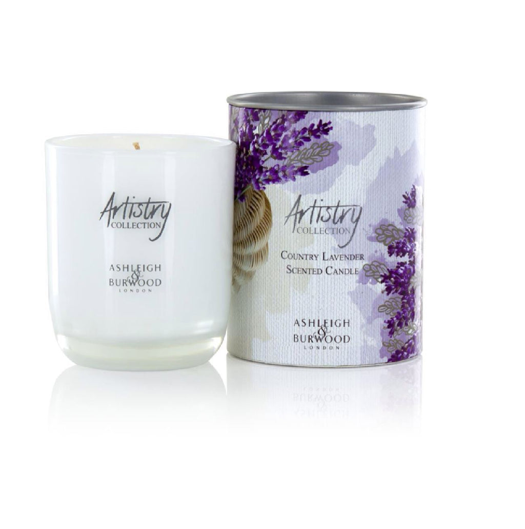 Artistry Collection Fragrance Scented Candle 8x9cm 200g Ashleigh & Burwood Gift - Country Lavender