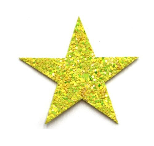 Glitter Star Patch Applique Customise Clothing Costume Patches 4.5cm Diameter - 3