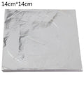 100 Sheets Rose Gold Silver Copper Leaf Foil Gilding Decoupage 14x14cm - Silver