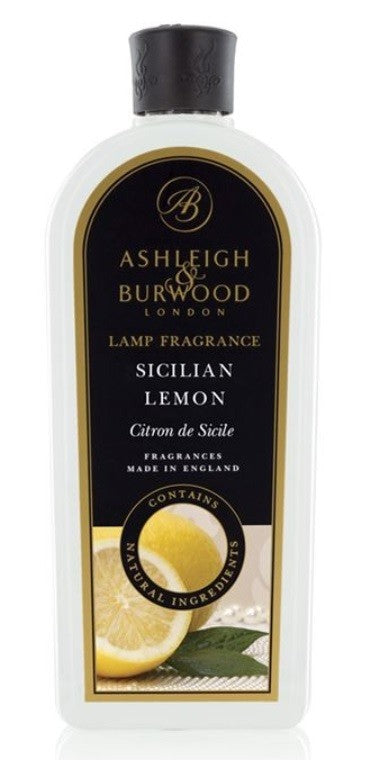 Ashleigh & Burwood 1 Litre (1000ml) Fragrance Diffuser Catalytic Lamp Oil Refill - Sicilian Lemon