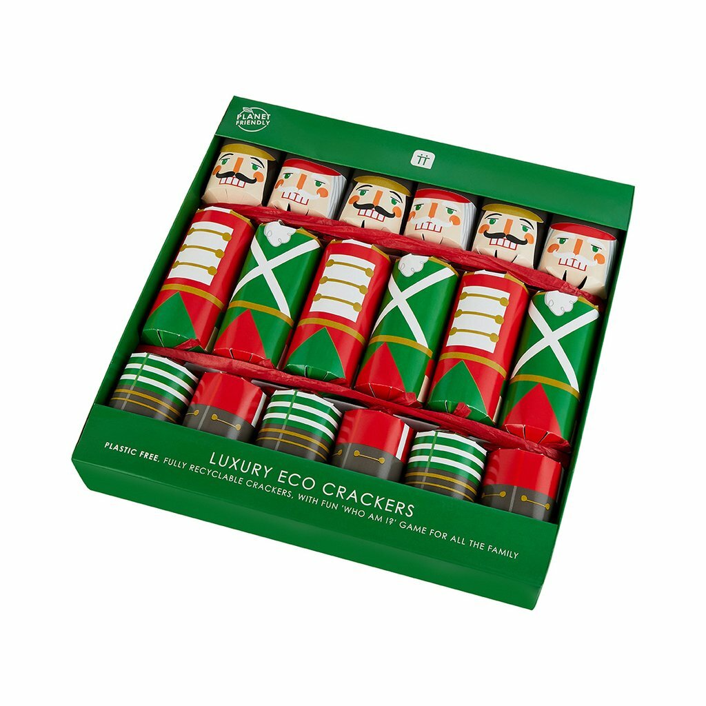 Christmas Crackers & Festive Saucer Crackers Botanical Holly Nutcracker Cracker