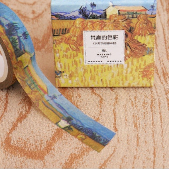 Vincent Van Gogh Washi Tape Decorative Scrap Book Craft Art 15mm Wide 7m Long - Sower 02