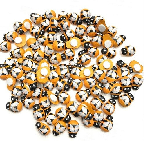 Self Adhesive Stick On Wooden Bee Bumblebee Stick On Decal Craft Decoration