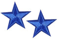 2 Royal Blue Star Patches Iron On Sew On Stars Patch Embroidered Applique Badge