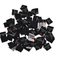 Fabric Labels 'Hand Made With Love' Sew On Garment Clothing Label Tags 2x2cm - Black