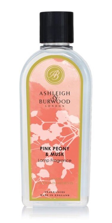 Ashleigh Burwood Catalytic Lamp Oil Fragrance Burner Refill Bottle Free Delivery - Pink Peony & Musk