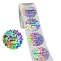 Thank You for Supporting my Business Hologram Labels Stickers Gift Craft Sticker