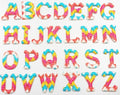 Coloured Pearl Rhinestone Letter Patch Patches Iron on Sew on Alphabet Crystal