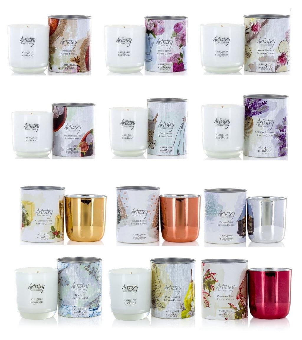Artistry Collection Fragrance Scented Candle 8x9cm 200g Ashleigh & Burwood Gift