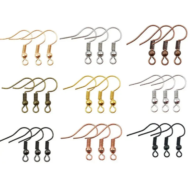 Earring Hooks Blanks Wire Hook Jewellery Makings Findings Fitting Base