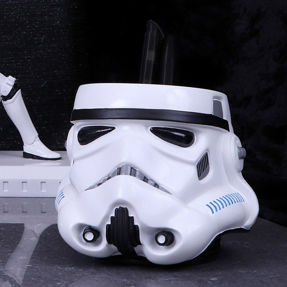 Star Wars Stormtrooper Licensed Helmet Box Pen Pot Bookends Poker Ornament