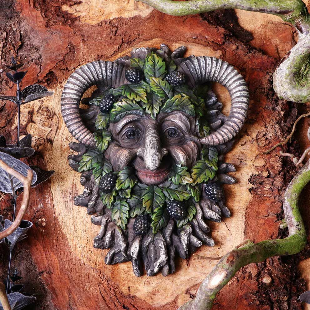 Green Man Wall Plaques Wall Art Garden Decor Tree Spirit Man Of The Forest Pagan