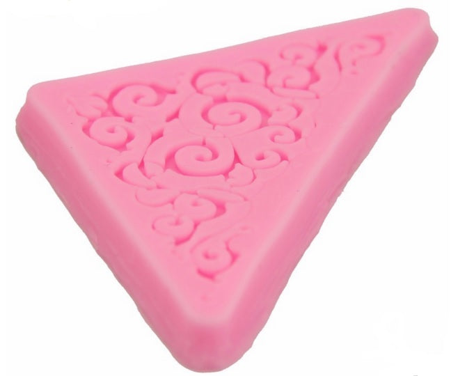 Sugar Lace Edible Regency Scroll Design Silicone Embossing Impression Mould Cake