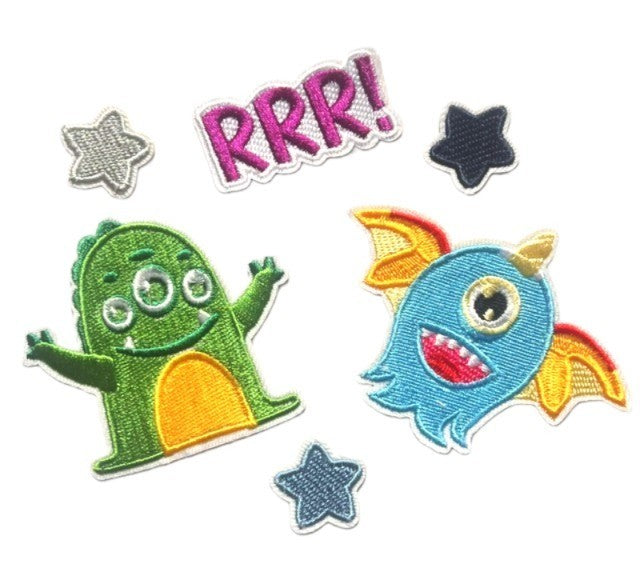 Cartoon Monster Patch Embroidered Patches Iron on / Sew on / Glue on - 2