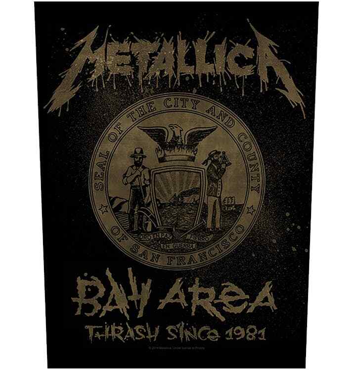 Large Metallica Back Patch Patches - Officially Licensed Merchandise - 35x26cm - Bay Area Thrash - 35x26cm