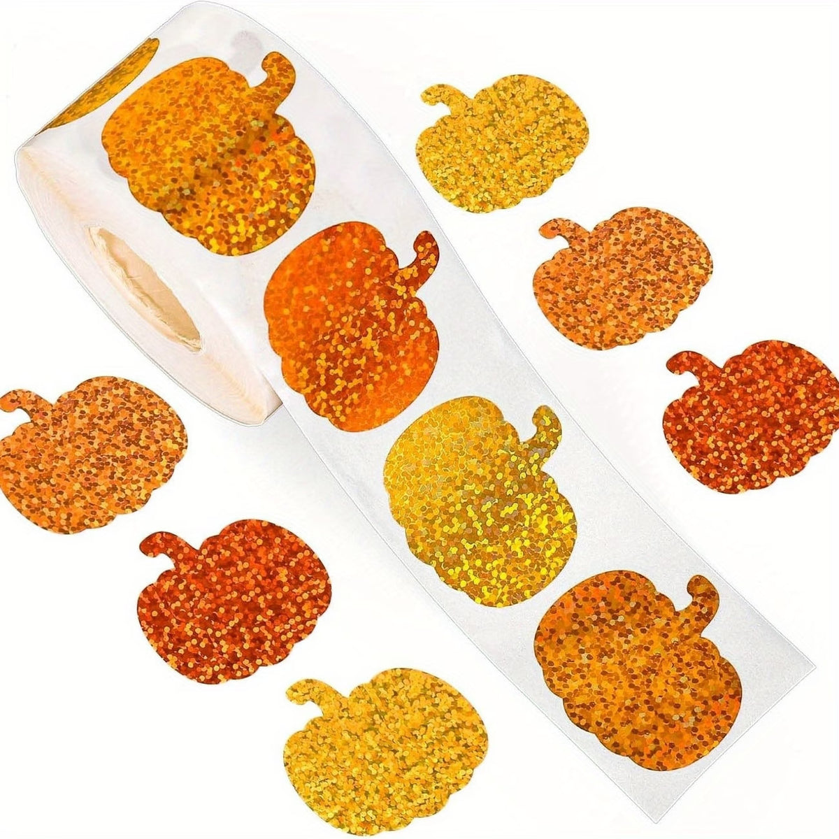 Pumpkin Fall Halloween Autumn Peel & Stick Labels Stickers Craft Sticker - Design 2