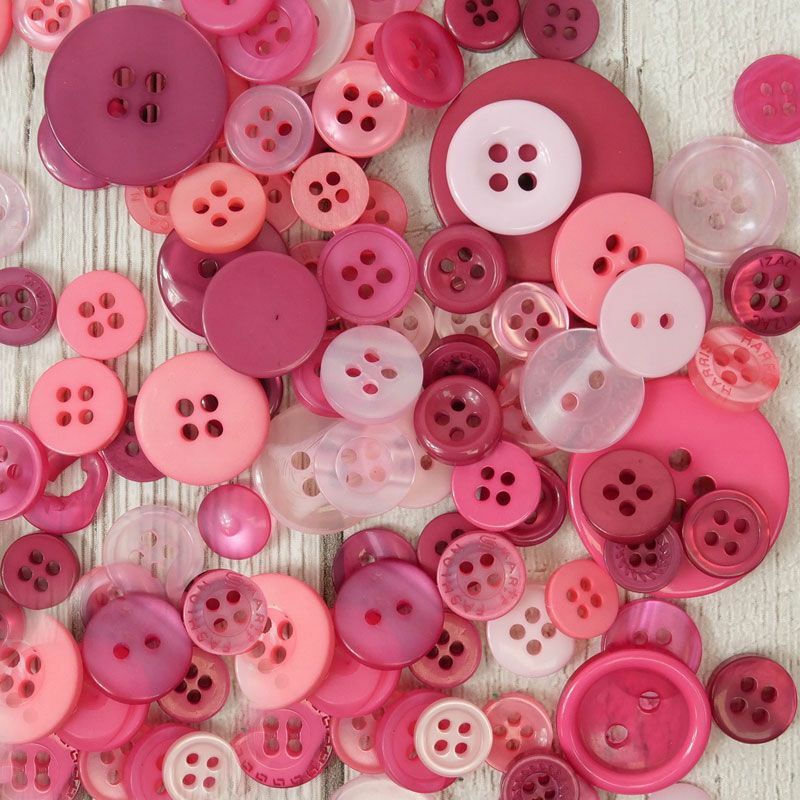 Jar of Buttons Assortment Button Button It! Craft Scrapbook Cardmaking Hunkydory