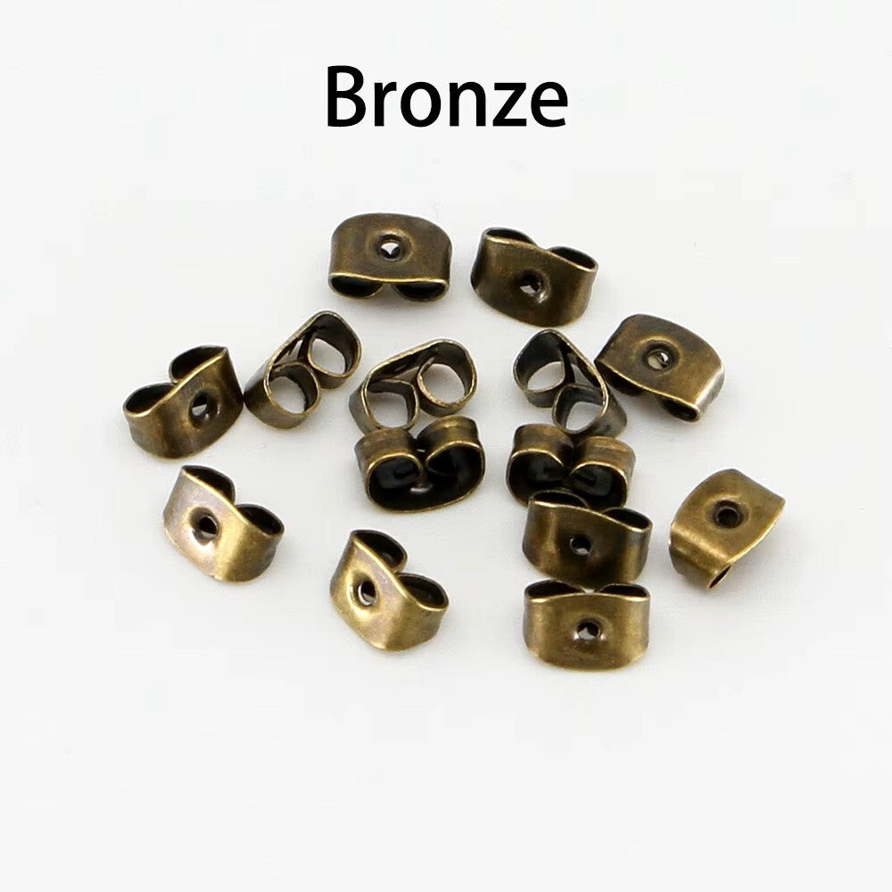 Butterfly Earring Backs Silver Gold Various Quantities Craft Replacement Spares - Bronze