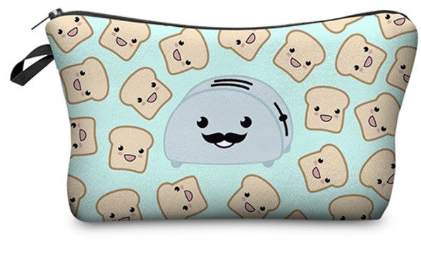 3D Cute Celeb Make Up Cosmetic Bag Pouch Purse Pencil Case Bag Travel Gift #2 - Kawaii Toast