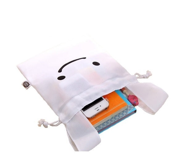 Bunny Rabbit Ninja Kawaii Small Storage Lunch Laundry Make Up Accessory Bag
