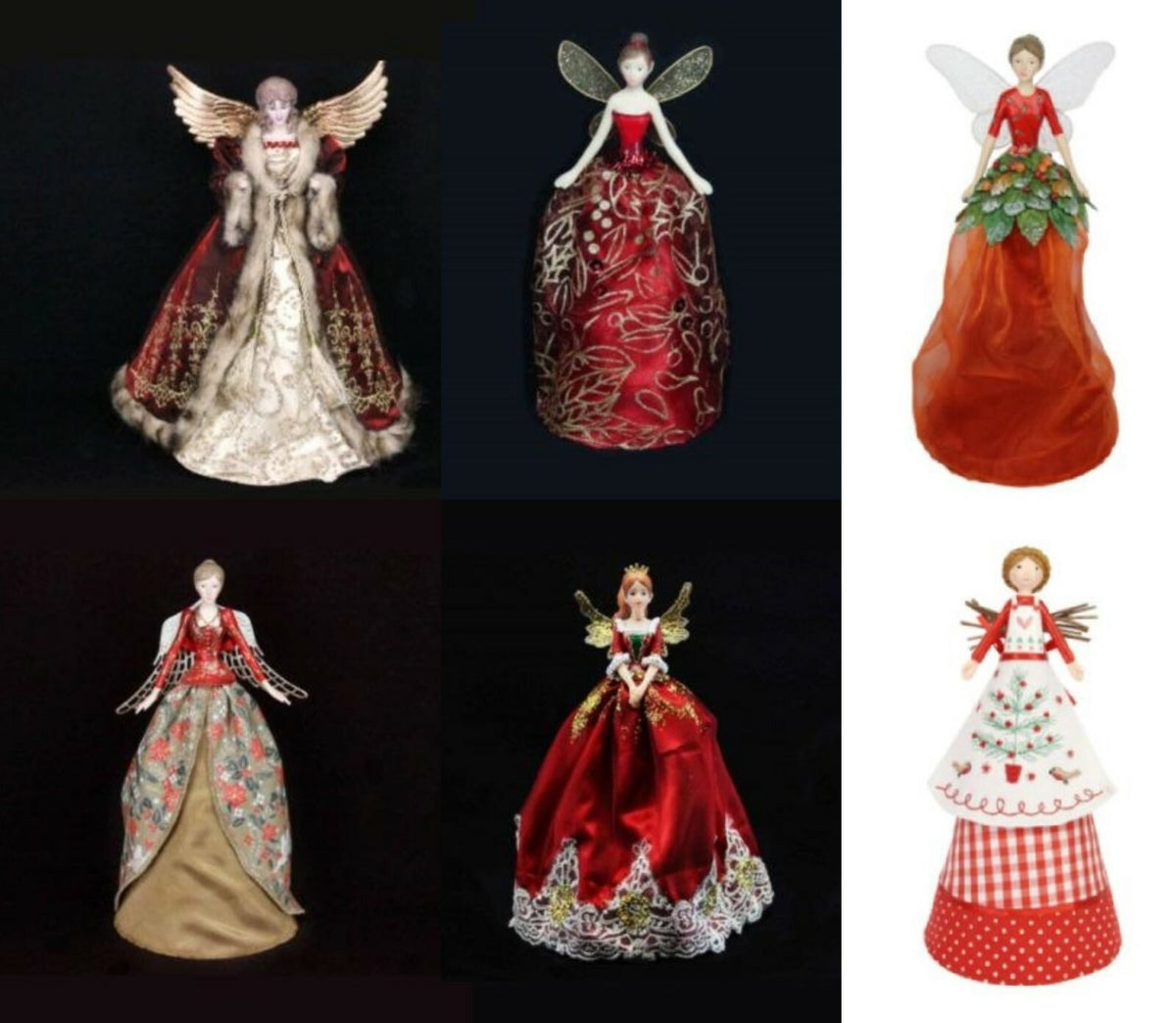 Christmas Tree Ornament Topper Top Angel Fairy Victorian Regency Gisela Graham