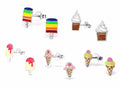 925 Sterling Silver & Ice Cream Ice Lolly Kawaii Stud Earrings & Gift Box