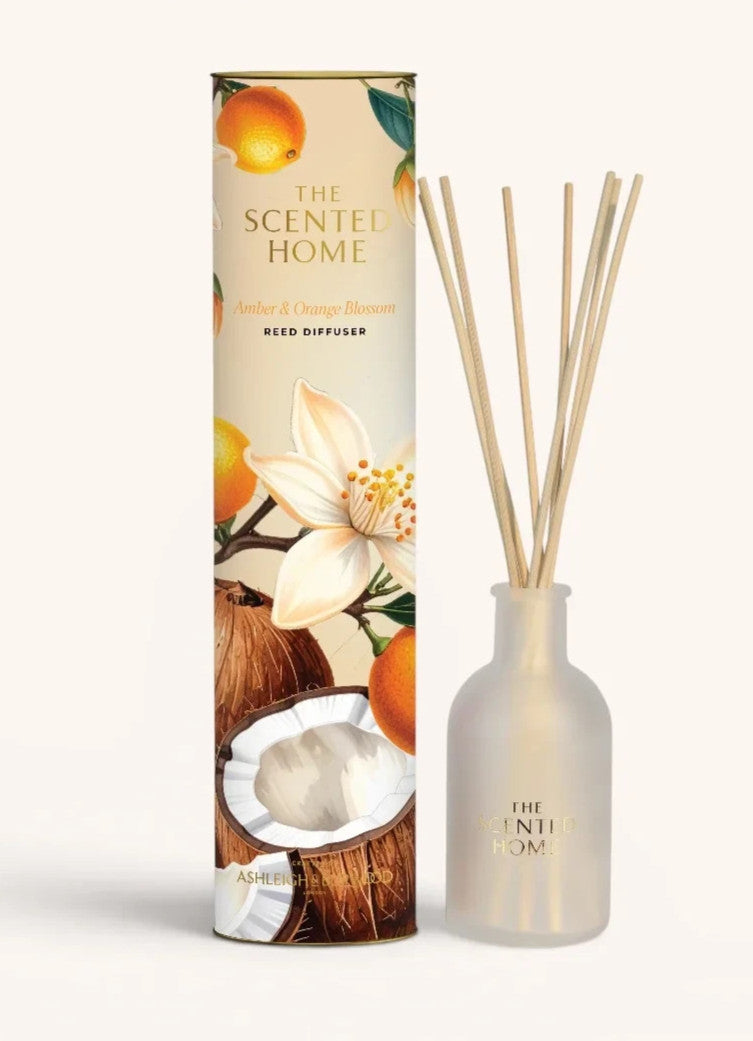 Ashleigh & Burwood The Scented Home Reed Diffuser 150ml Choice of Fragrance - Amber & Orange Blossom 150ml