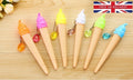 Ice Cream Pen Dark Ink Pens Office School Kawaii Cute Novelty