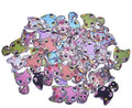 Cat Buttons Embellishments Scrapbook Craft Customise Clothing DIY Garment Gift - Cat Design 1 - 2.5x1.7cm