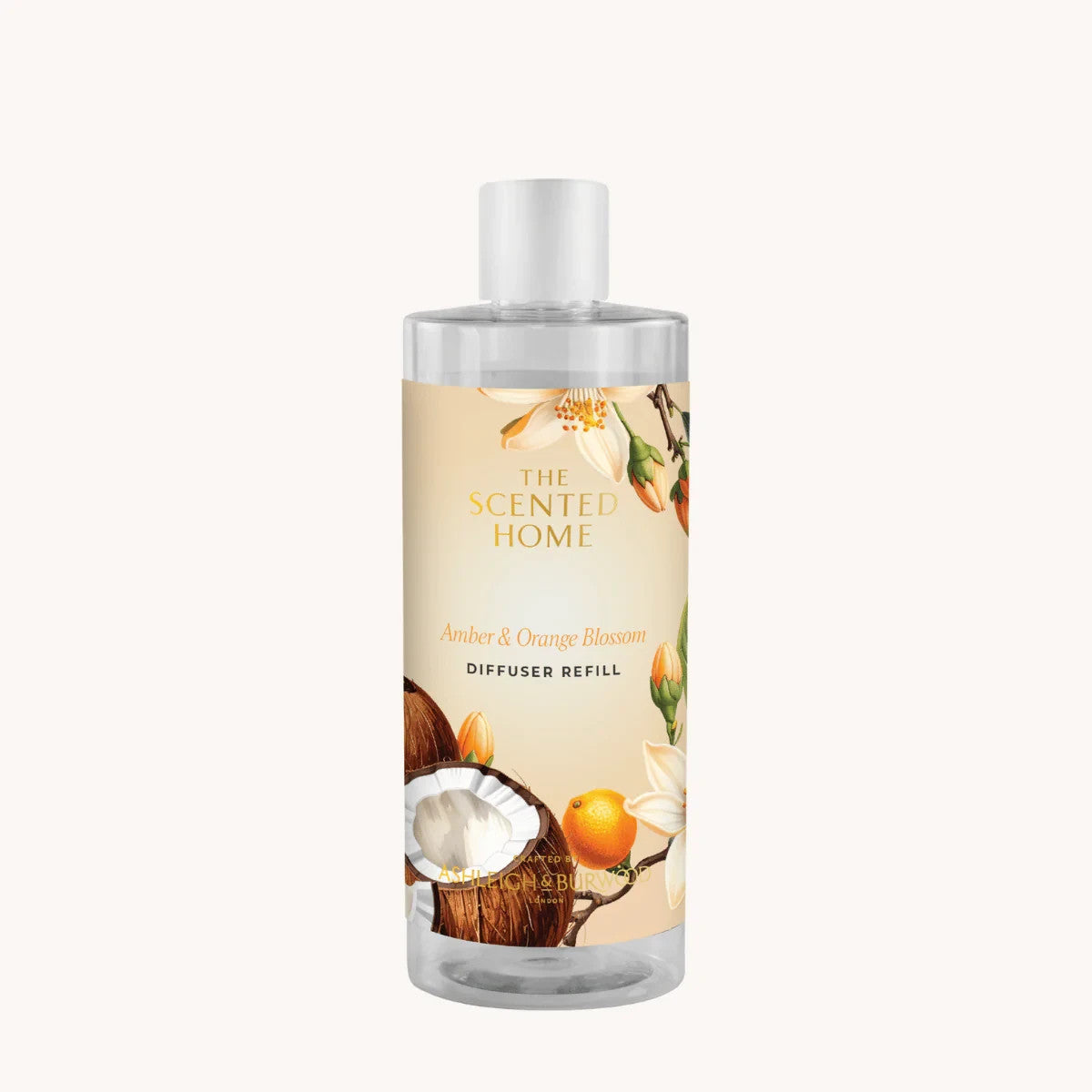 300ml Large Ashleigh & Burwood Reed Diffuser Refill Scented Home Fragrance - 300ml Amber & Orange Blossom