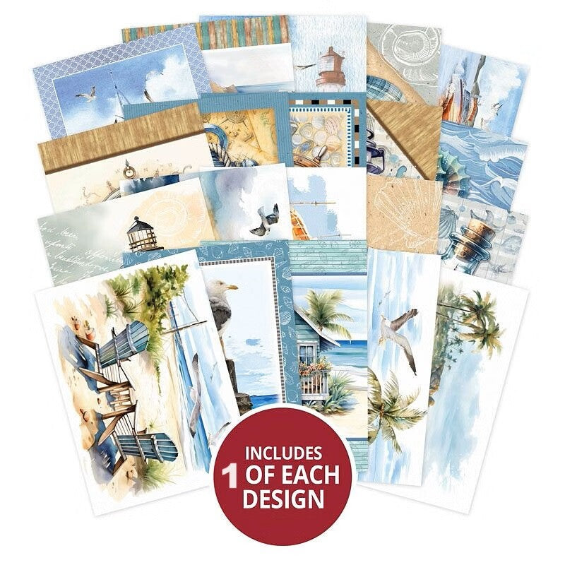 Hunkydory Little Books 20/24/25 Pack - Christmas Birthday Card Making Scrapbook - Nautical Moments