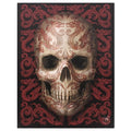 Oriental Skull Canvas in Wooden Frame By Anne Stokes 25.4cm x 19.3cm