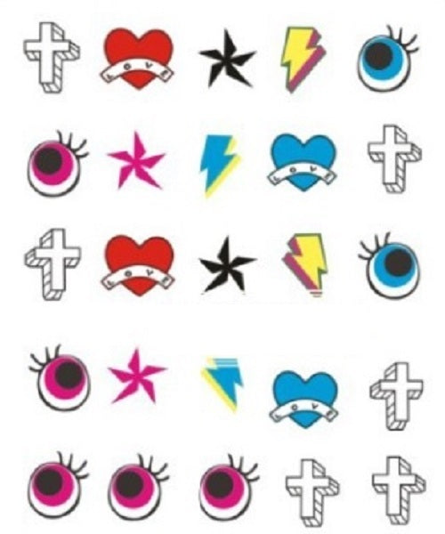 Nail Art Decals - Unicorn Cartoon Cute Water Transfers Kawaii Harajuku - Love and Lightning