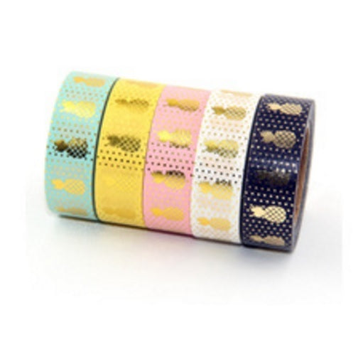Pineapple Fruit Washi Tape 15mm 10m Deco Sticker Scrapbook Sticky Craft Tape