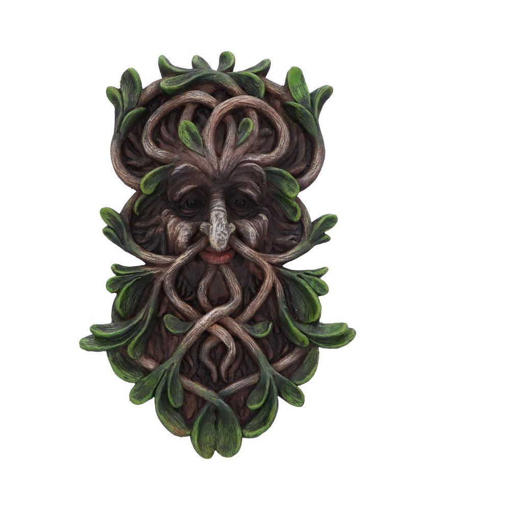 Green Man Wall Plaques Wall Art Garden Decor Tree Spirit Man Of The Forest Pagan - Tawnya 28.8cm