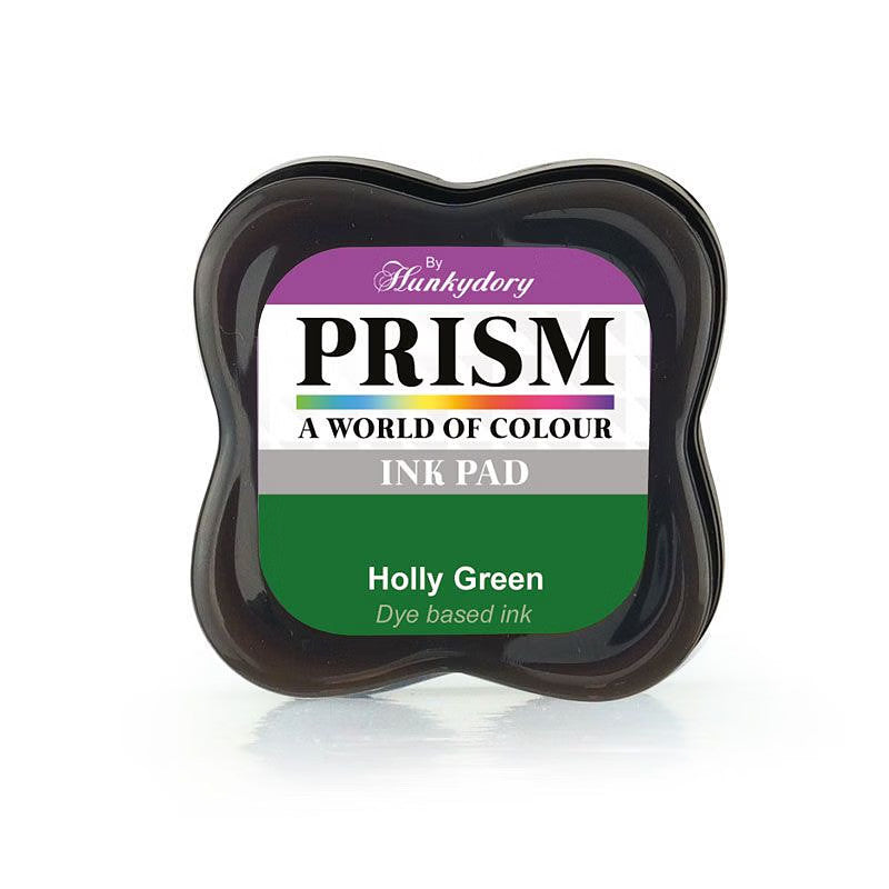 Ink Pad Craft Pigment for Paper Wood Fabric Scrapbook 51 Colours Art InkPad - Holly Green