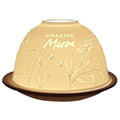 Nordic Lights - Dome Light Tealight Candle Shade & Tray - Amazing Mum