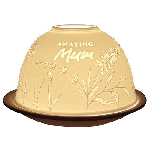 Nordic Lights - DOME LIGHT TEALIGHT CANDLE SHADE & TRAY - Amazing Mum