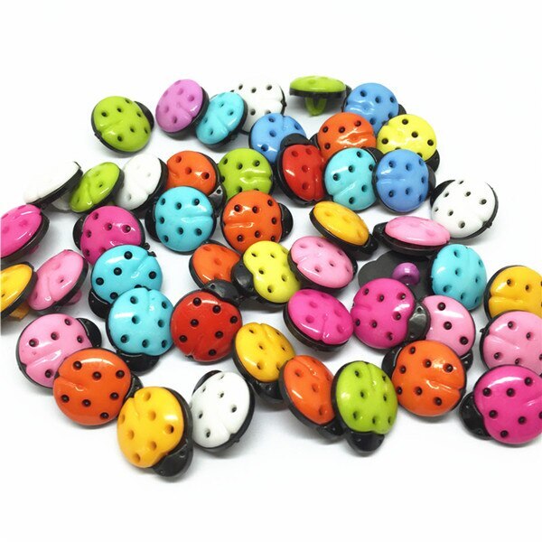 Ladybird Ladybug Buttons Embellishments Scrapbook Craft Baby Childrens Clothing