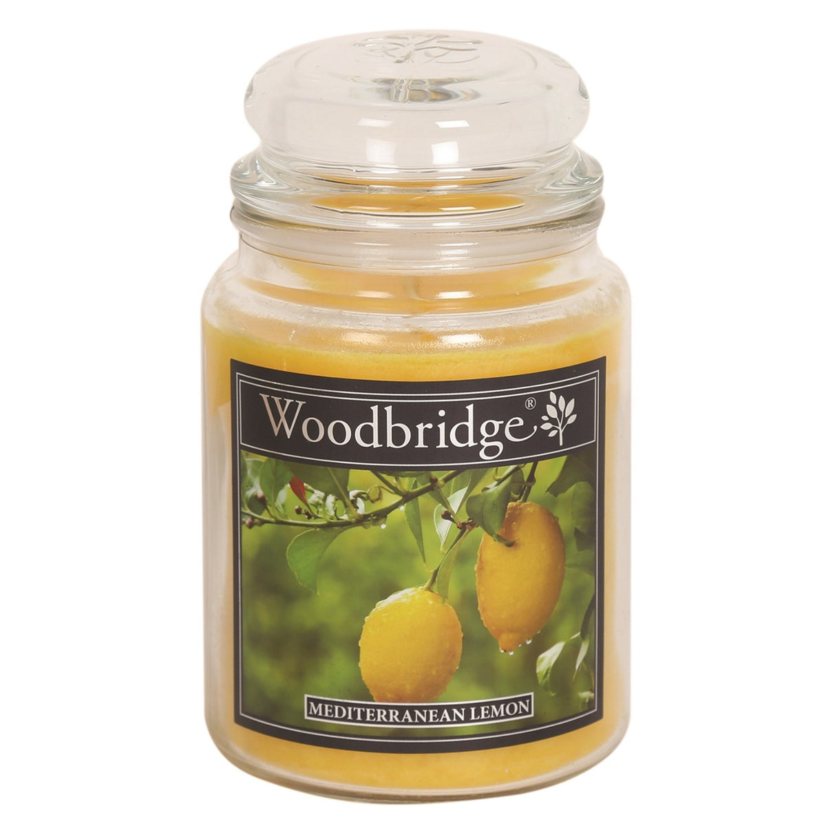 Woodbridge Candle - Double Wick Large Jar Candle 130 Hours Burn Time - Lemon