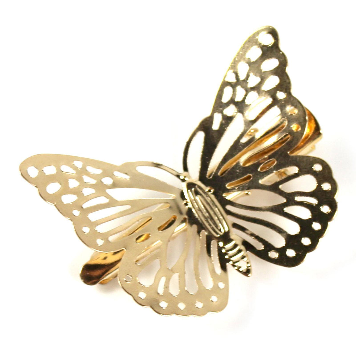 Bohemian Gold Butterfly Hair Clip Bridal Wedding Bridesmaid Party Hair Accessory