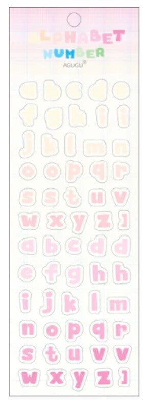 Self Adhesive Colourful Letters Number Alphabet Letter Numbers Craft Scrapbook - Alphabet Design 8