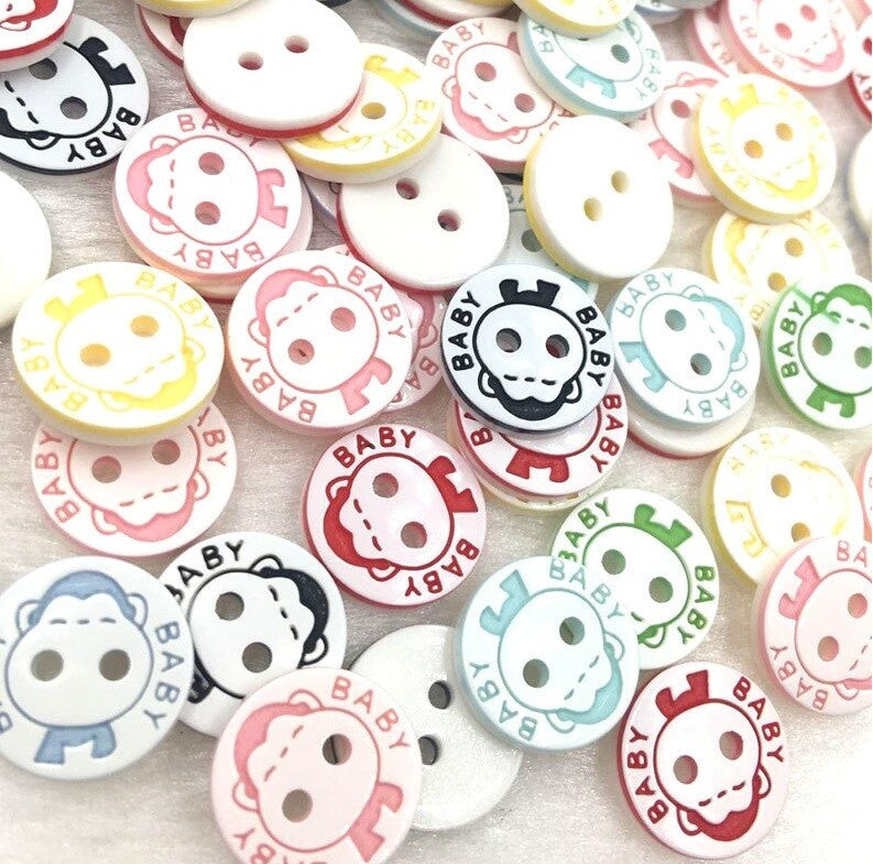 Baby Buttons Child Boy Girl Clothing Craft Knitting Shower Sewing Button 13mm