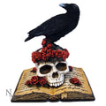 Heartaches Reflection Raven Skull Edgar Allan Poe Ornament 17cm - Nemesis Now