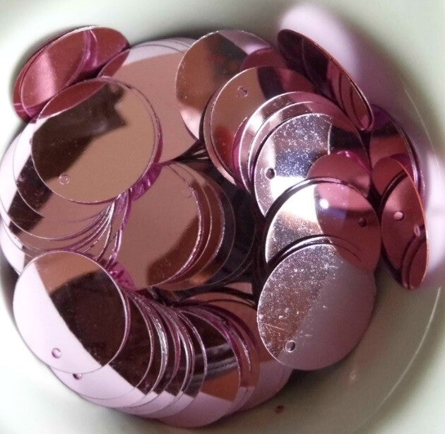 200 x Large Round 20mm Loose Sequin Flat Sewing Trim Costume Craft - 23 COLOURS - Blush