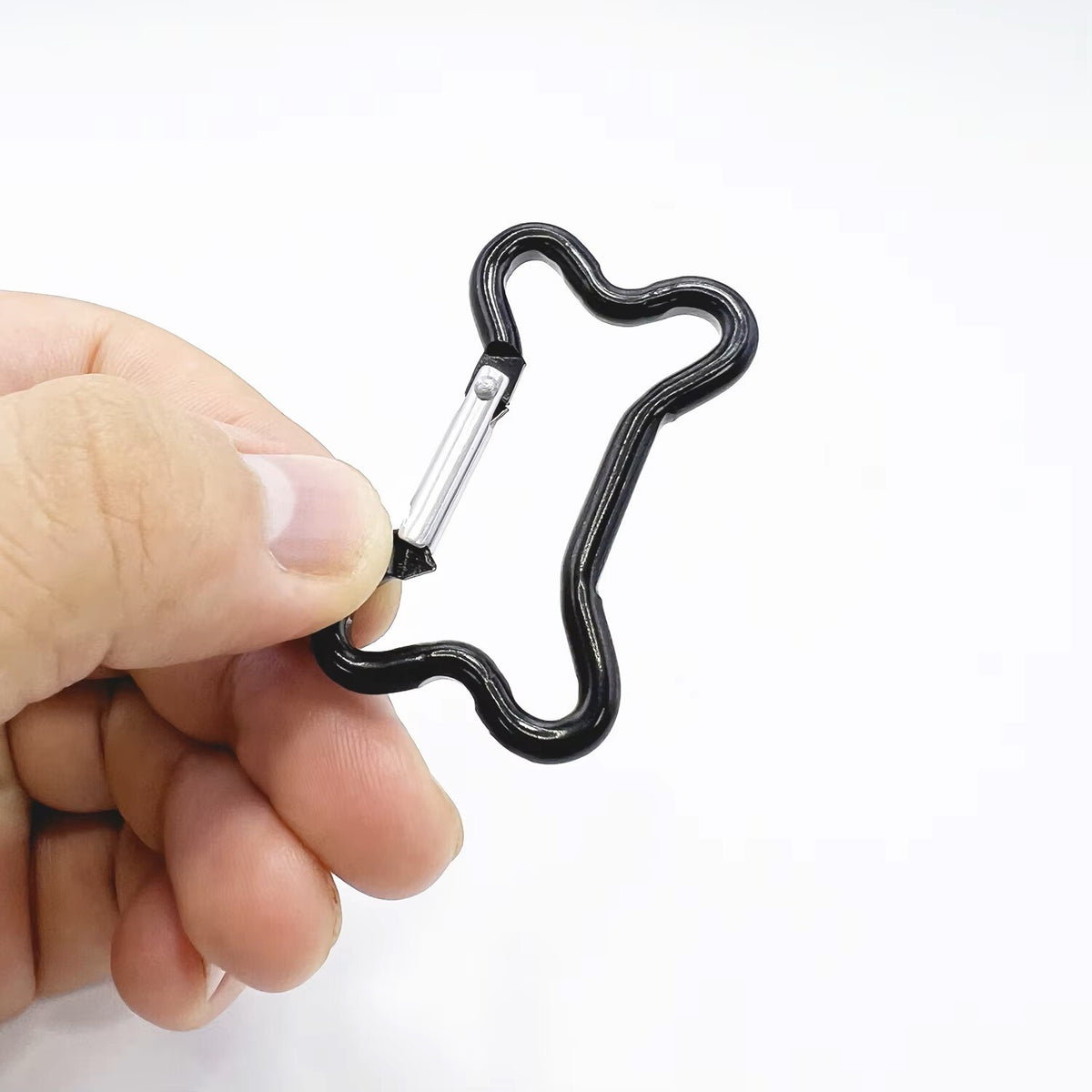 Carabiner Dog Bone Shaped Spring Clip Clasp Snap Hook Keyring Craft Toy