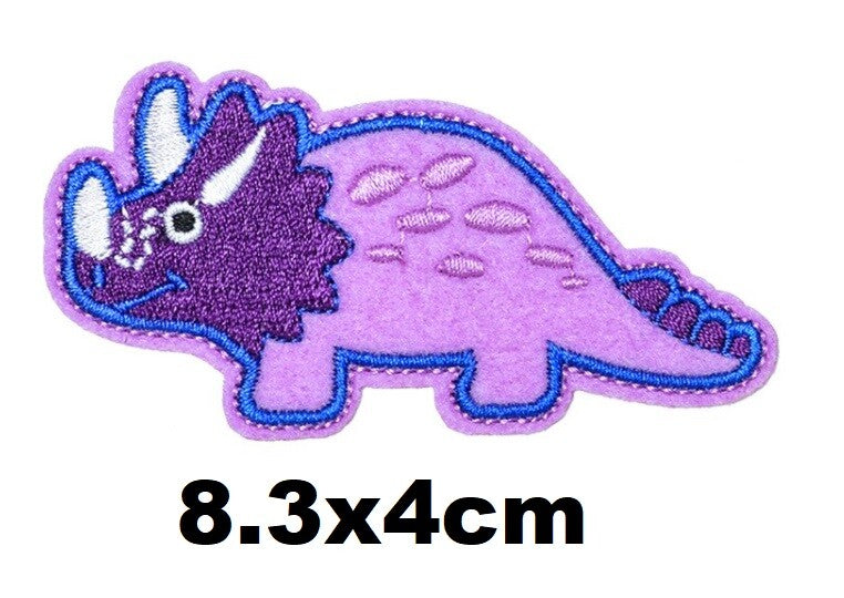 Cartoon Dinosaur Animal Kids Embroidered Patch Applique Sew or Iron on Patches - 5