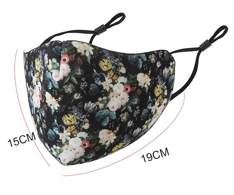 Face Mask Covering Mask Washable Reusable Patterned Designed Face Masks